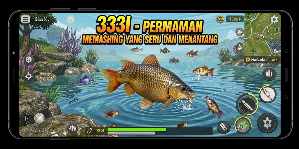 Tangkapan ikan menakjubkan di dalam game 333I.