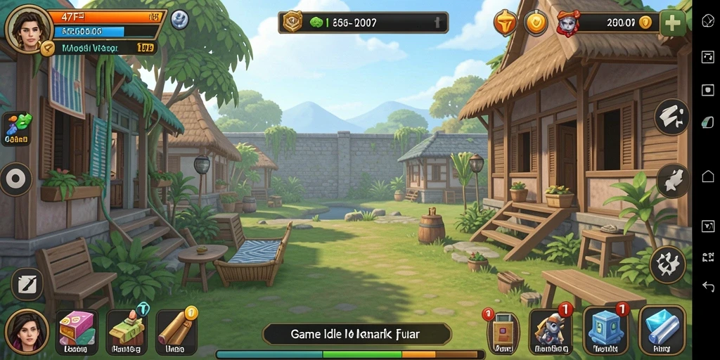 Gameplay <strong>47F</strong> menampilkan kemajuan yang memuaskan dan grafis yang cerah.
