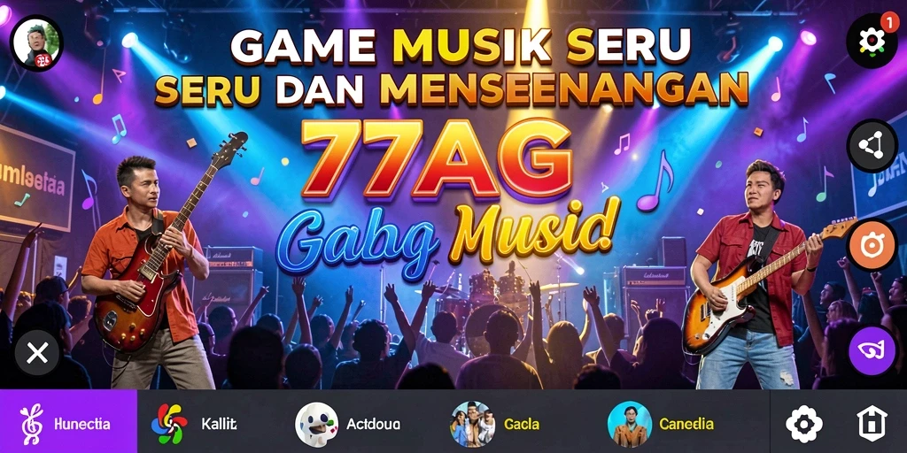 Screenshot gameplay <strong>77AG</strong> yang menunjukkan keseruan bermain musik.