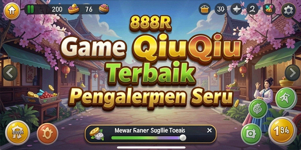 Screenshot gameplay QiuQiu di 888R yang seru.