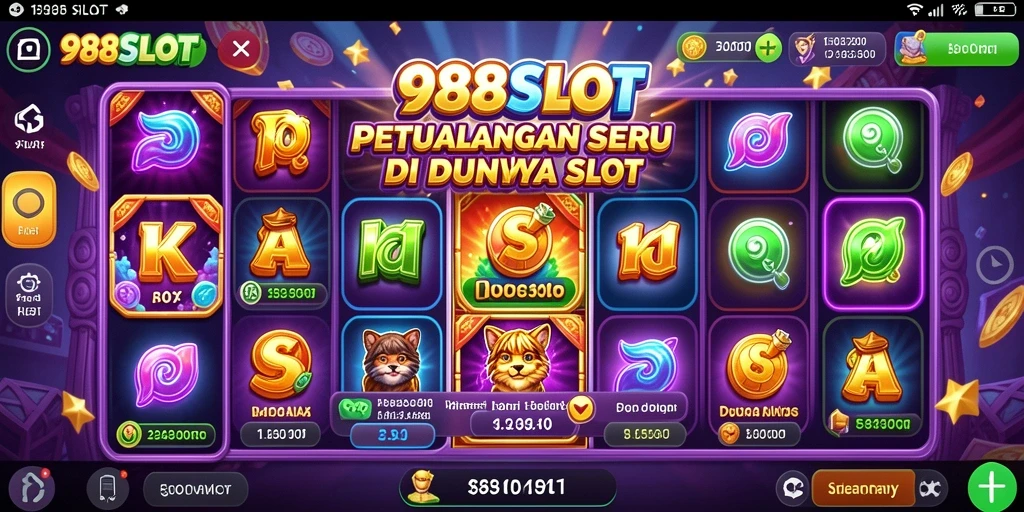 Tampilan gameplay <strong>988SLOT</strong> menampilkan petualangan yang mendebarkan.