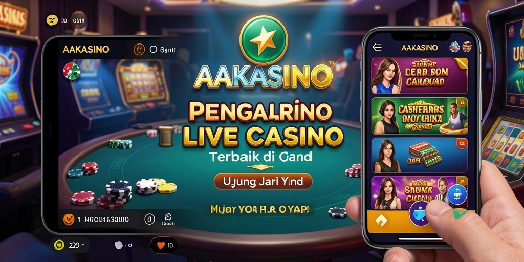 Tampilan gameplay AAKASINO dengan dealer langsung dan suasana kasino yang nyata.