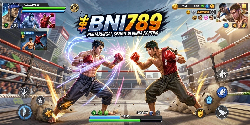 Tampilan gameplay BNI789 menampilkan pertarungan yang intens dan penuh aksi.