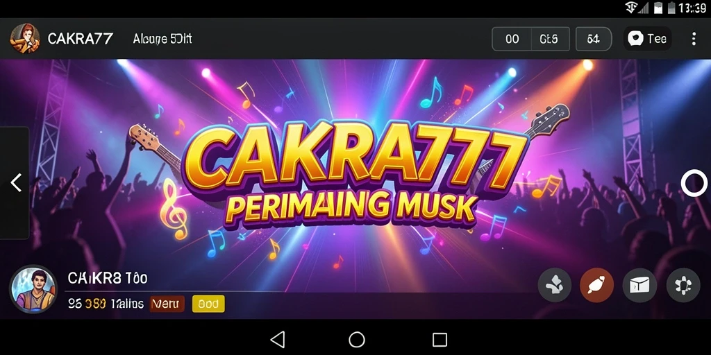 Tampilan gameplay CAKRA777 yang seru dan interaktif dalam permainan musik.