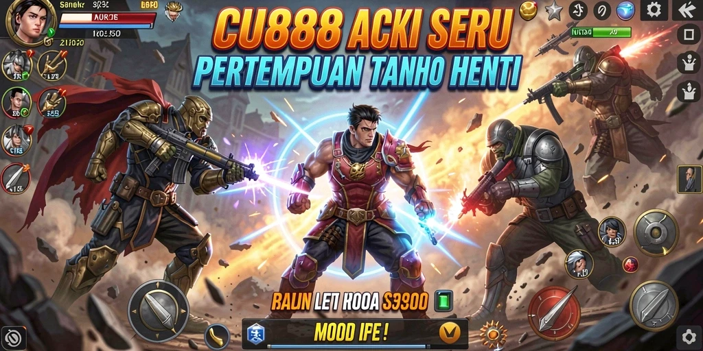 Screenshot utama CU888 menampilkan pertempuran aksi yang mendebarkan.