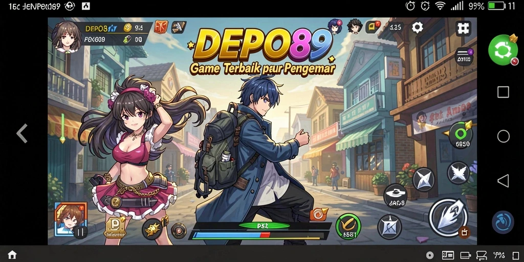 Tampilan gameplay Anime yang menarik dan penuh warna.