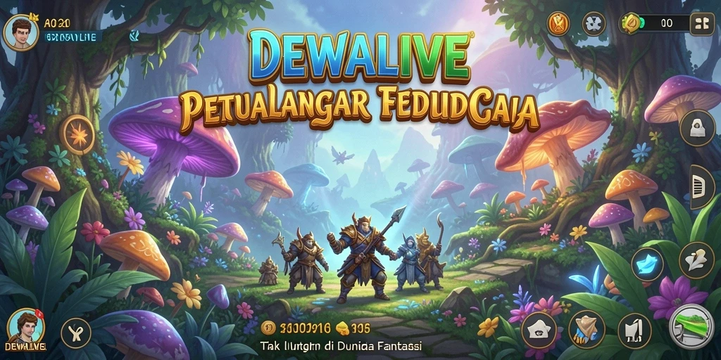 Gameplay DEWALIVE menampilkan aksi petualangan yang seru dan menantang.