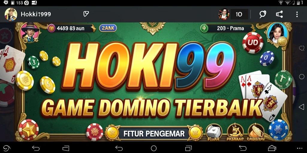 Tangkapan layar gameplay HOKI99 menunjukkan keseruan permainan Domino.