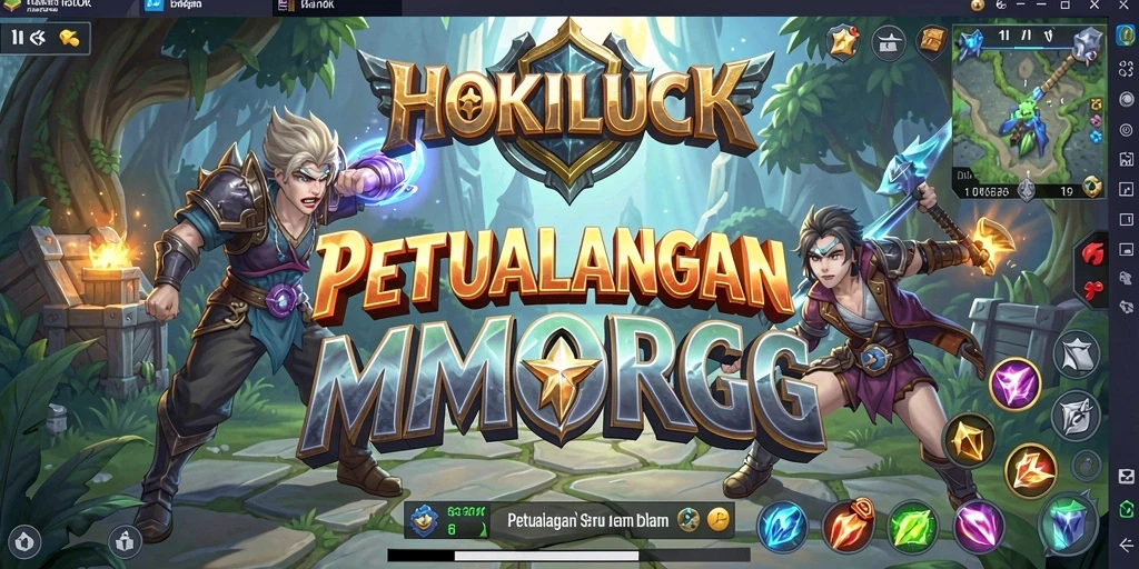Gameplay HOKILUCK yang penuh aksi dan petualangan seru.