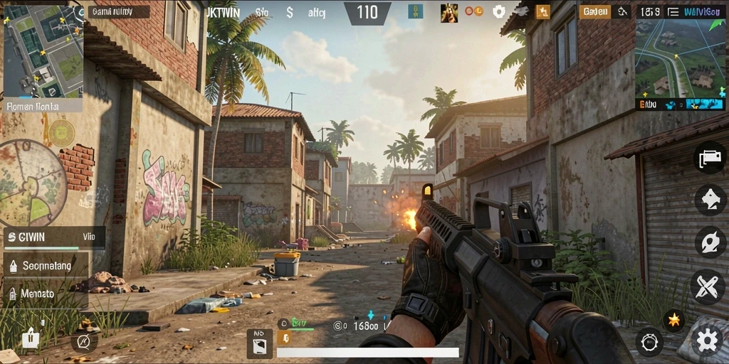 Screenshot JKTWIN menampilkan aksi intens dalam pertempuran FPS.