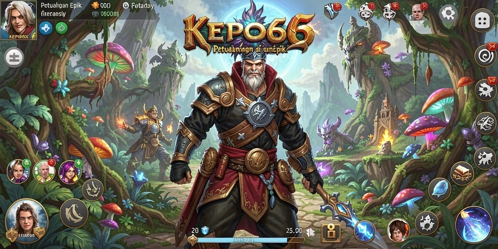 Tampilan gameplay epik di dunia RPG KEPO66 yang menakjubkan.