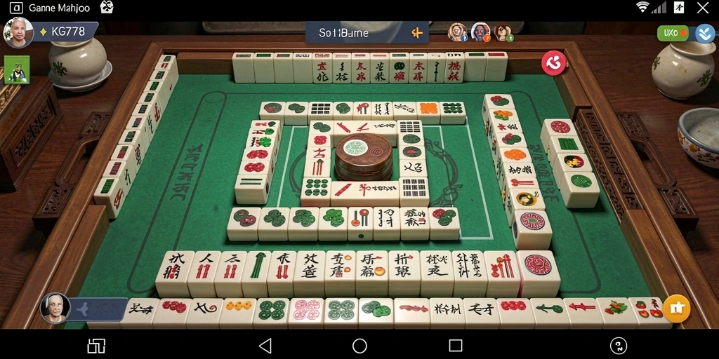 Screenshot utama KG778 menampilkan gameplay Mahjong yang menarik.