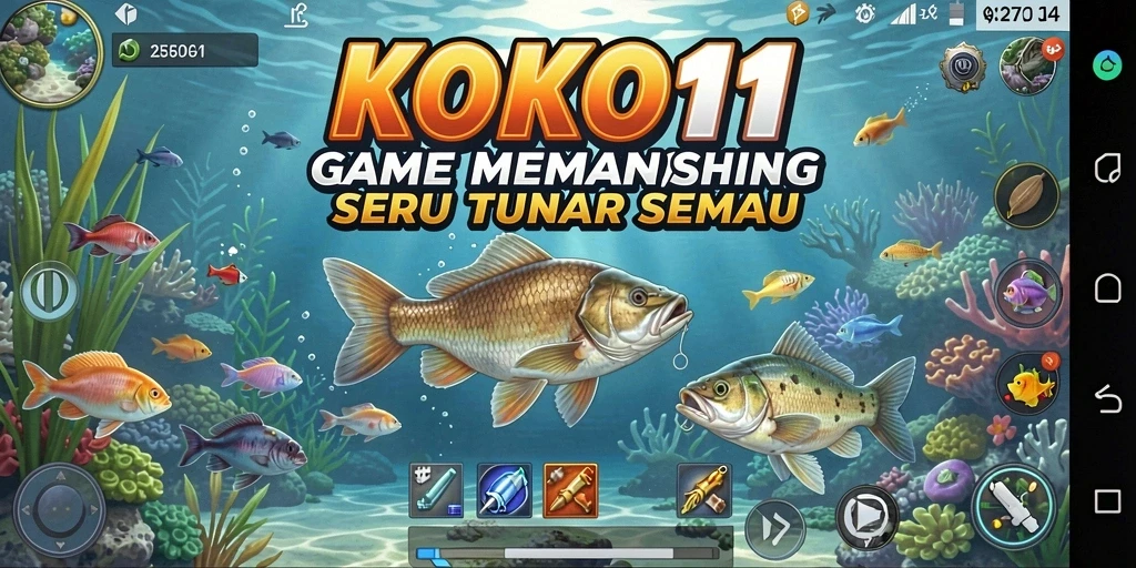 Tangkapan ikan besar dalam gameplay seru KOKO11.