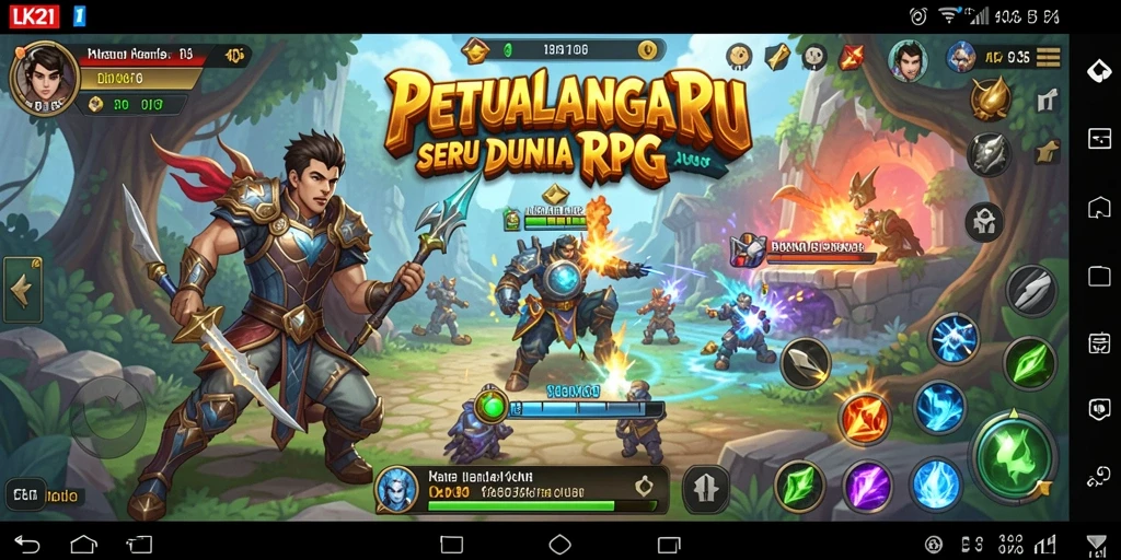 Gameplay LK21 menampilkan pertarungan yang seru dan karakter yang menarik.