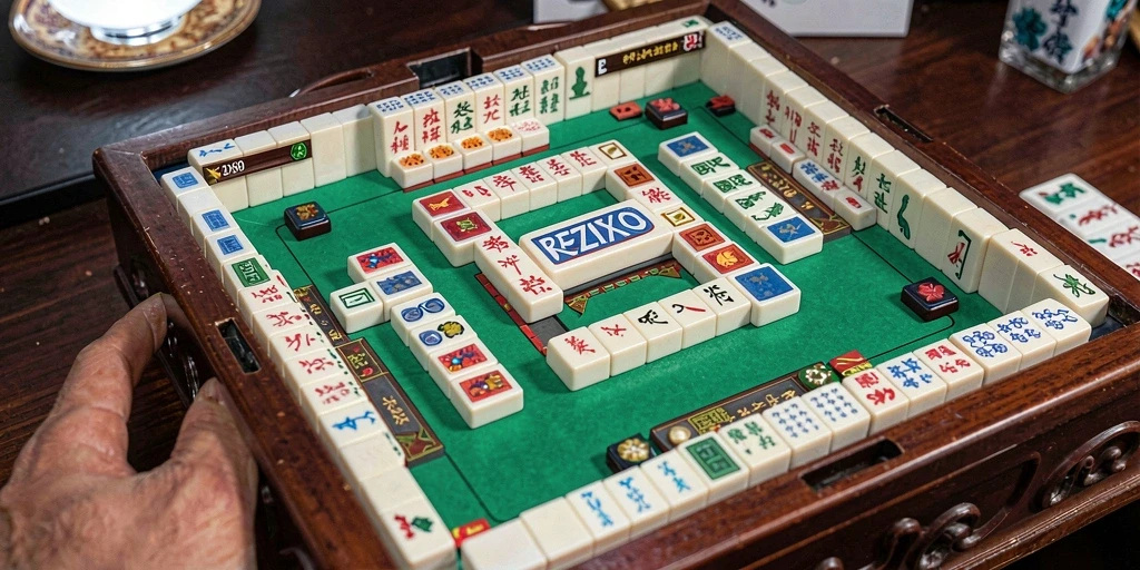 Screenshot gameplay REZIXO yang menampilkan tantangan Mahjong yang mendebarkan.