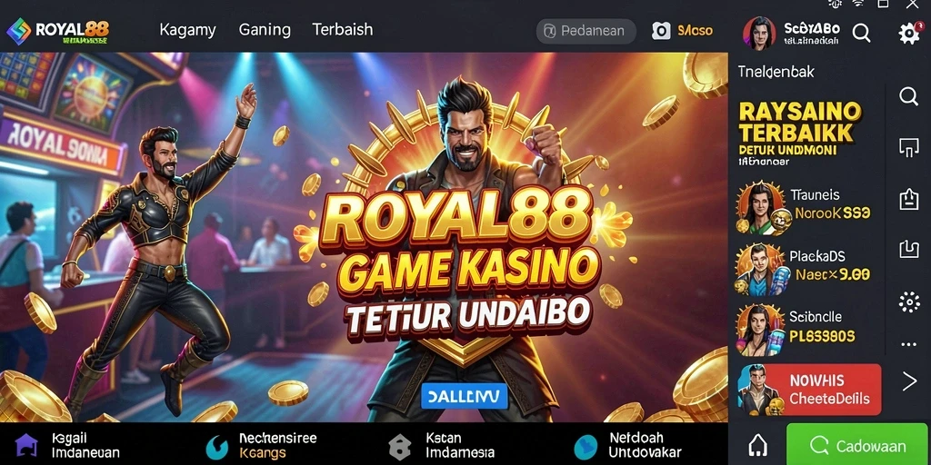 Tampilan gameplay yang mengasyikkan dari ROYAL88 dalam sesi Kasino.