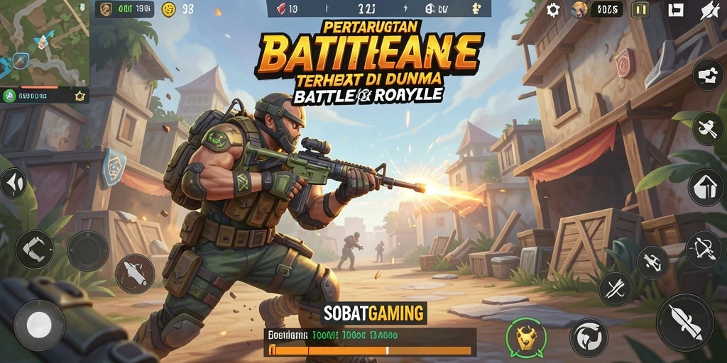 Gameplay seru di SOBATGAMING dengan pertarungan intens Battle Royale.
