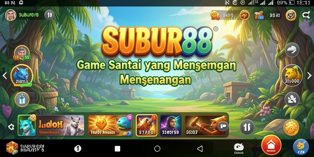 Tampilan gameplay SUBUR88 yang penuh warna dan interaktif.