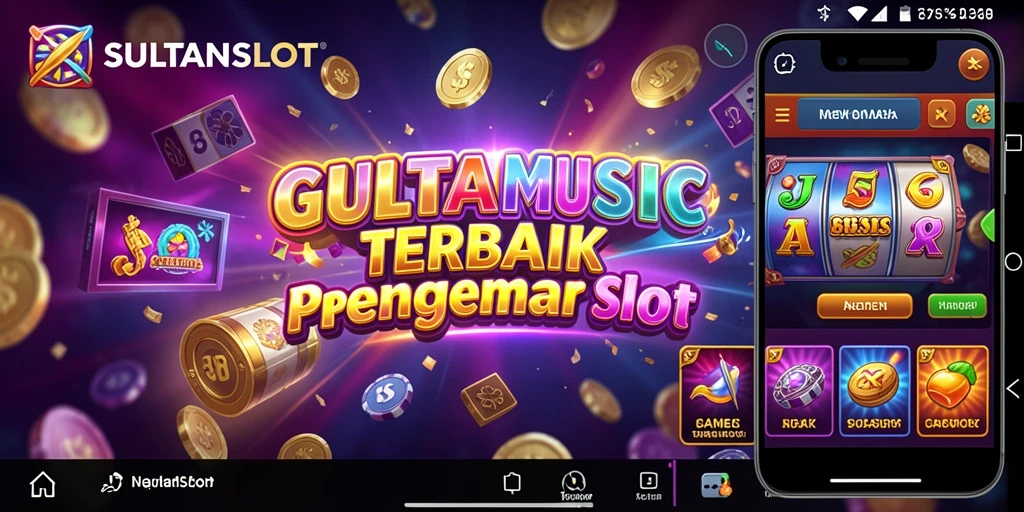 Tampilan gameplay SULTANSLOT dengan iringan musik yang menggugah.