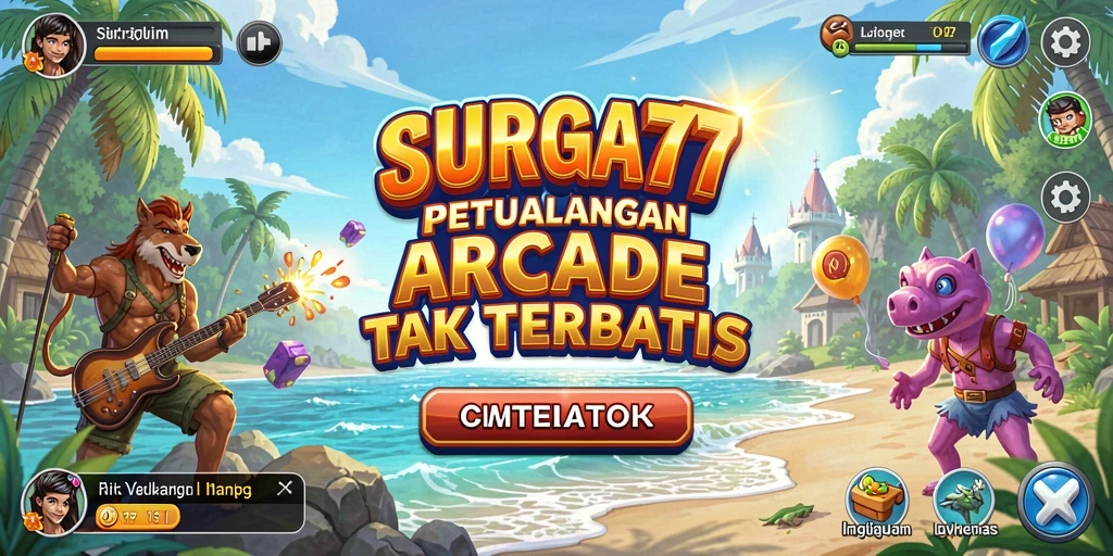 Tampilan seru gameplay SURGA77 dengan aksi cepat.