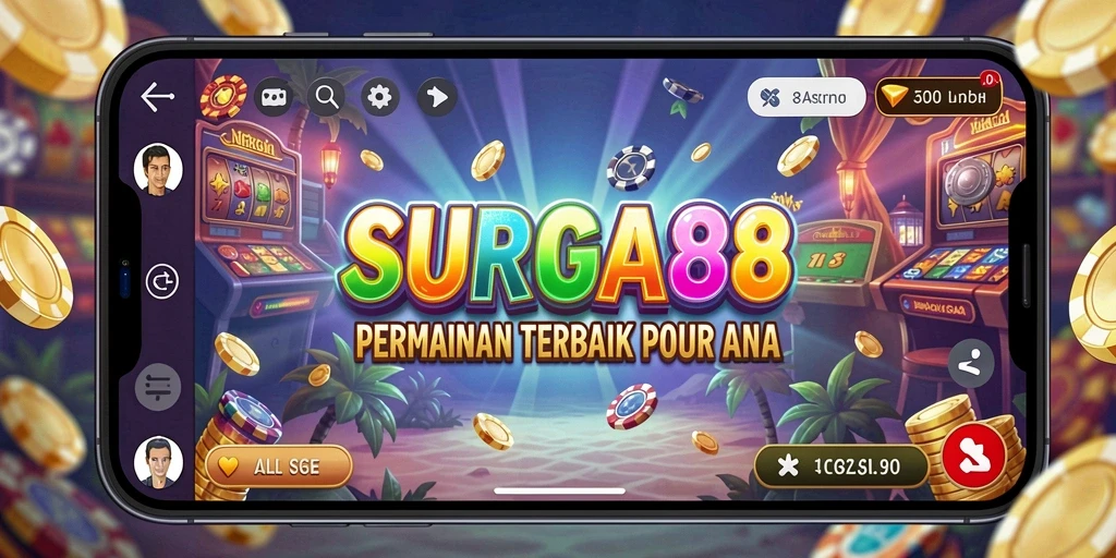 Screenshot utama SURGA88 menampilkan gameplay menarik di kasino.