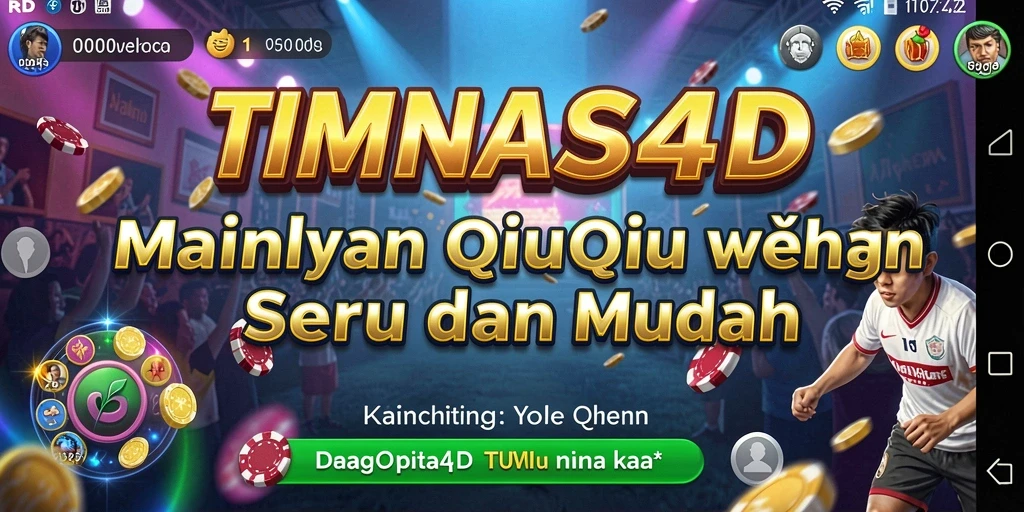 Screenshot gameplay seru TIMNAS4D yang menunjukkan aksi kartu QiuQiu.